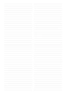 Handwritten Study Notes on Paper – Education and Learning Concept Stock Illustration