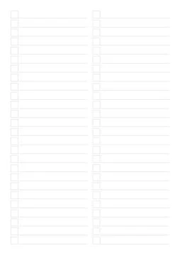 Handwritten Study Notes on Paper – Education and Learning Concept Stock Illustration