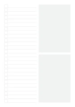 Handwritten Study Notes on Paper – Education and Learning Concept Stock Illustration