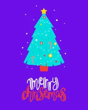 Handwritten style font, text card Stock Illustration