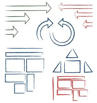 Handwritten symbols Stock Illustration