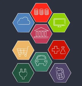 Handwritten symbols Stock Illustration