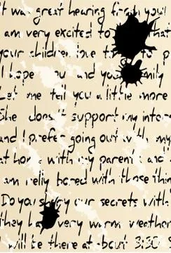 Handwritten text Stock Illustration