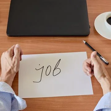 Handwritten text on paper Stock Photos