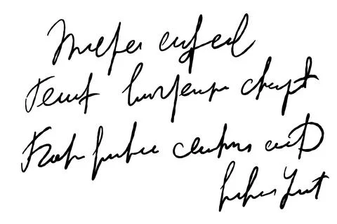 Handwritten Unreadable text. Stock Illustration