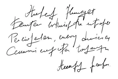 Handwritten Unreadable text Stock Illustration
