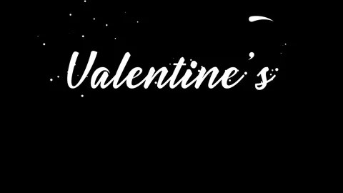 Handwritten Valentine's Day white Stock Footage 296517478