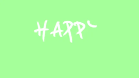 Handwritten white text Happy Easter on light green background Stock Footage 270414957