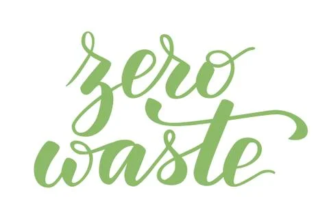 Handwritten Zero waste Stock Illustration