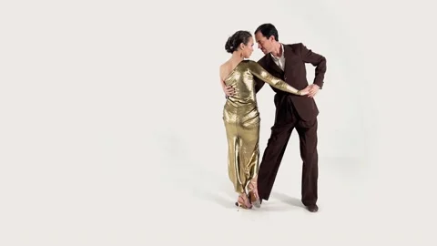 Handy cam shoot of the tango dance  Stock-Footage 168409417
