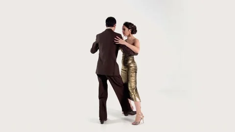 Handy cam shoot of the tango dance  Stock-Footage 168409419