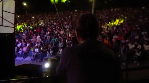 Handy Communication Two Sound Technicians at Work Vídeos de archivo 247066219