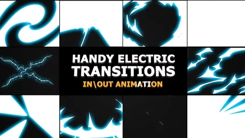Handy Electric Transitions Stock After Effects