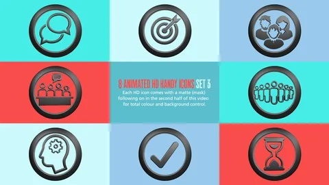 Handy Icons - Set 3 Stock Footage 112272088