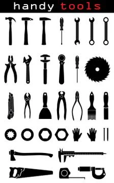Handy tools Stock Illustration
