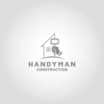 Handyman Construction Vector logo design template idea and inspiration Stock Illustration