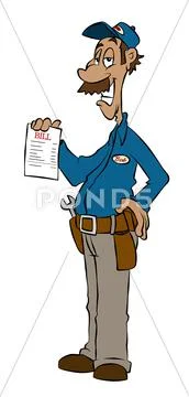 The handyman Stock Illustration