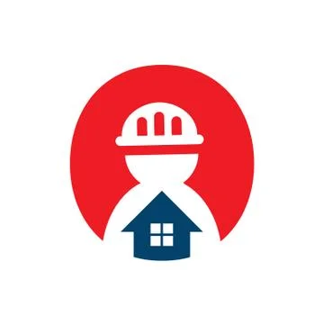 Handyman logo vector design constructor concept illustration Stock Illustration