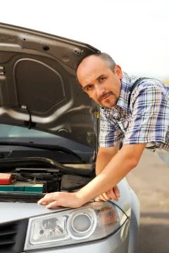 Handyman solving Problems Foto stock