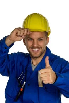 Handyman with tool Stock Photos