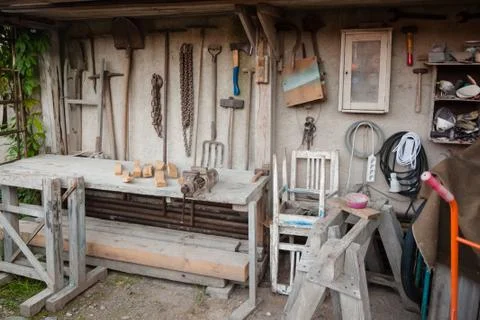 Handyman workshop Stock Photos