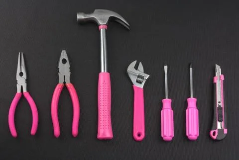 Handywomans tools Stock Photos