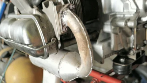 Hang glider engine seen up close Stock-Footage 116661069