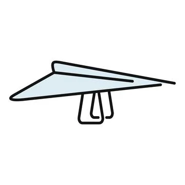 Hang glider icon representing freedom travel and sport Stockillustratie