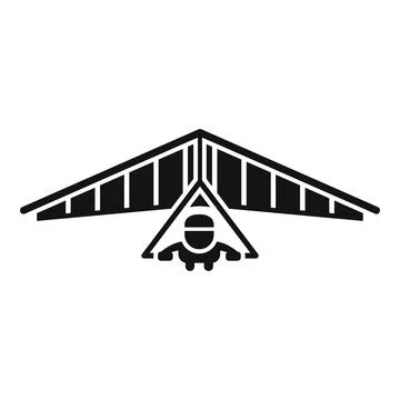 Hang glider icon simple vector. Air fly イラスト素材