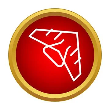 Hang glider icon symbolizing flight and extreme sports Illustrazione stock