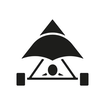 Hang glider icon vector design templates simple and modern Stockillustratie