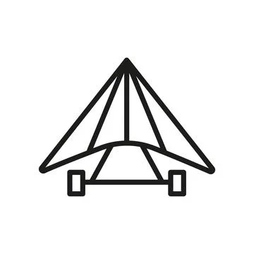 Hang glider icon vector design templates simple and modern Stock Illustration