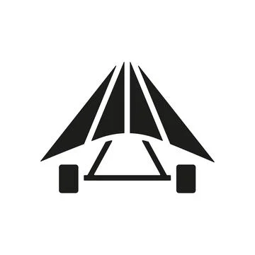 Hang glider icon vector design templates simple and modern 스톡 일러스트