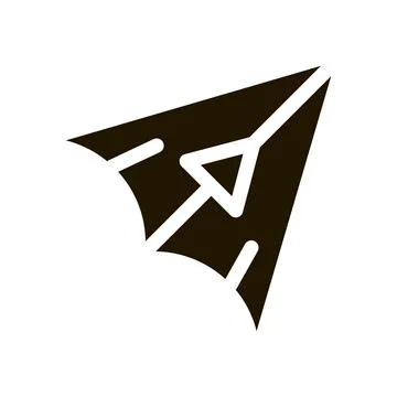 Hang Glider Icon Vector Glyph Illustration Stockillustratie