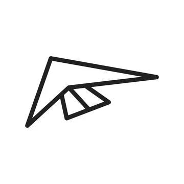 Hang Glider icon vector image. Suitable for mobile apps, web apps and print Illustrazione stock