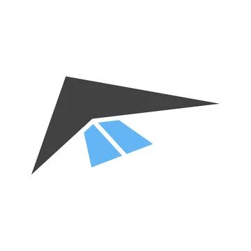 Hang Glider icon vector image. Stock Illustration
