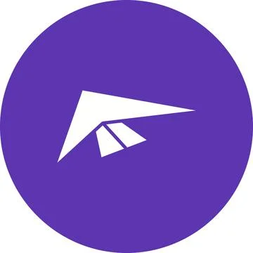 Hang Glider icon vector image. Stock Illustration