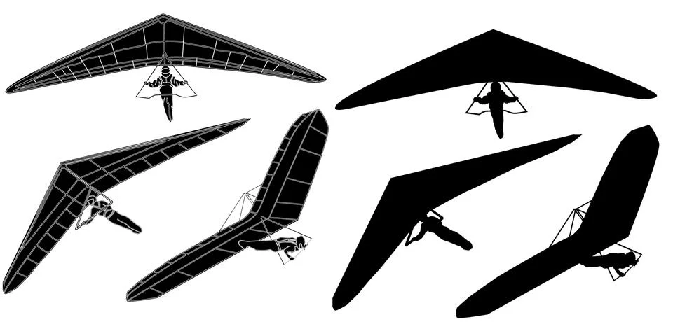 Hang glider 스톡 일러스트