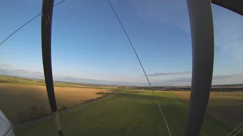 The hang glider is landing Stock Footage 197405882