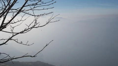 Hang glider in the sky Stock Photos