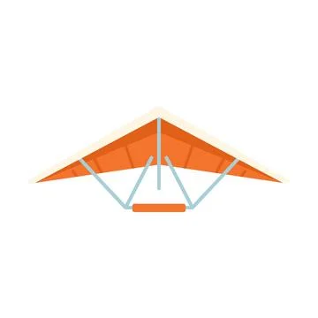 Hang glider is soaring through the sky on a clear day Stock Illustration