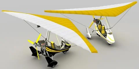 Hang-glider V2 3D Model