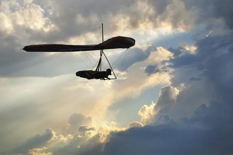 Hang glider wing. 스톡 사진
