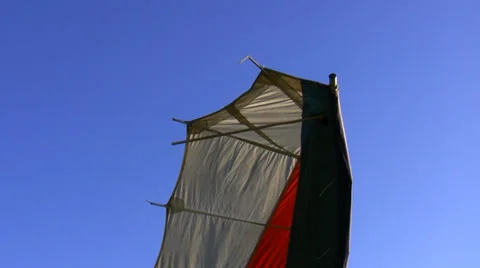 Hang glider wing tip Stock Footage 27293196