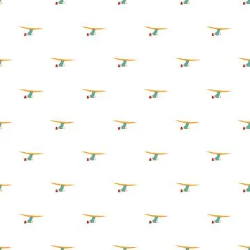 Hang gliders flying in abstract seamless pattern background Stock Illustration