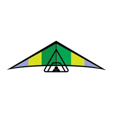 Hang gliding icon 스톡 일러스트