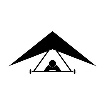 Hang gliding icon Stock Illustration