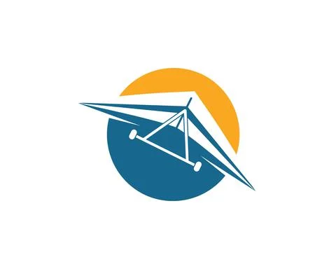 Hang gliding icon vector illustration design イラスト素材