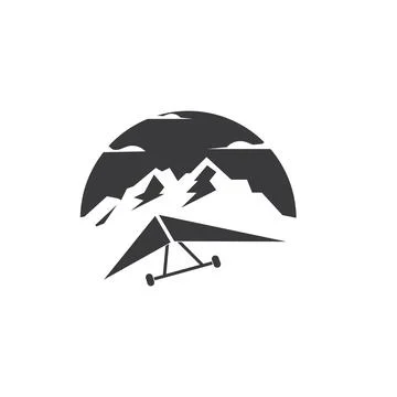 Hang gliding icon vector illustration design Stockillustratie