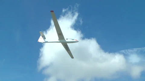 Hang gliding in the sky Stock Footage 38334363